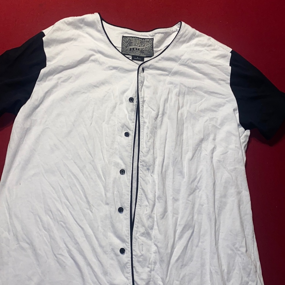 Baseball style Shirt Button up